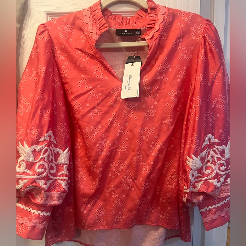 Size Large Emily Lovelock Blouse EUC